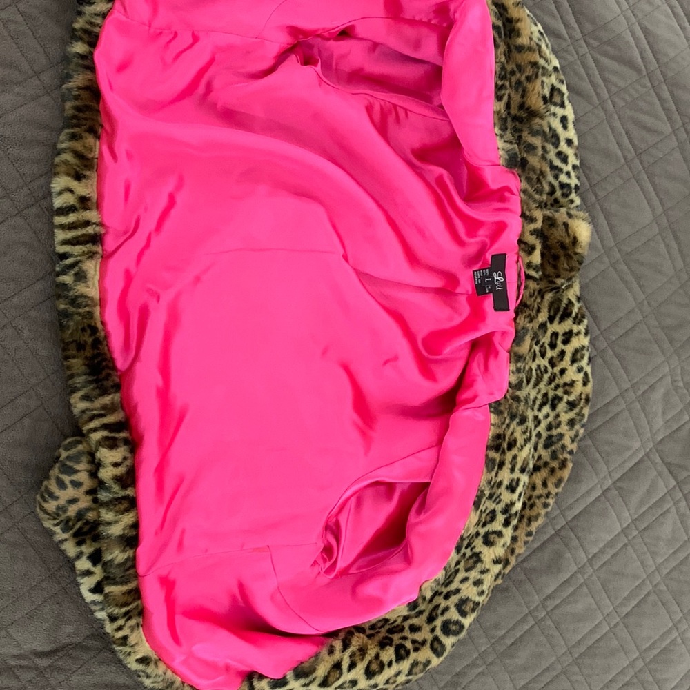 Luii Leopard Faux Fur Jacket size Large - Picture 12 of 17